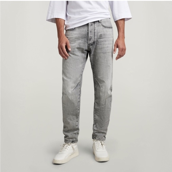 G Star Arc 3D Slim Raw Denim Grey Jeans Zipper fly Size 33 x 32